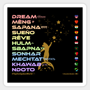 DREAM: Say ¿Qué? Top Ten Spoken (World) (Pastel) Magnet